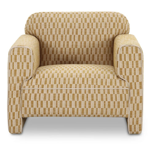 Yellow-Green Accent Chair with Wood Base (OA-1059-08) by Moe's Home Collection
