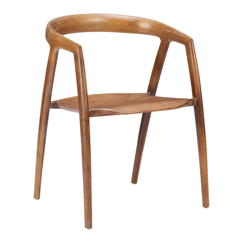 Solid Elm Wood Dining Chair | Set of 2